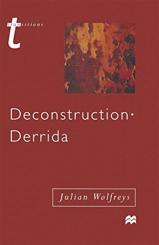 Stock image for Deconstruction - Derrida for sale by Better World Books Ltd