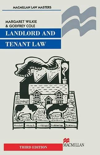 Stock image for Landlord and Tenant Law (Palgrave Law Masters) for sale by AwesomeBooks