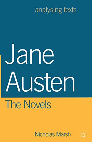 Stock image for Jane Austen: The Novels: 1 (Analysing Texts) for sale by WorldofBooks