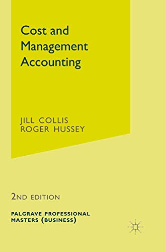 Imagen de archivo de Cost and Management Accounting: 5 (Professional Masters (Business)) a la venta por WorldofBooks