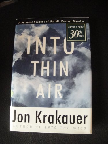 9780333695272: Into Thin Air: Personal Account of the Everest Disaster