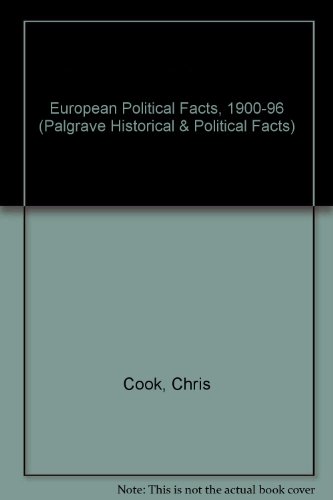 Stock image for European Political Facts 1900-96 for sale by Bingo Used Books