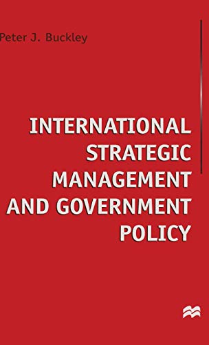 Imagen de archivo de International Strategic Management and Government Policy a la venta por Anybook.com