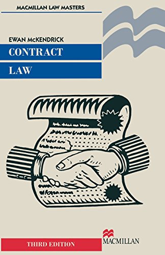 Stock image for Contract Law (Palgrave Law Masters) for sale by AwesomeBooks