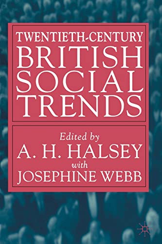 Imagen de archivo de Twentieth-Century British Social Trends a la venta por Anybook.com