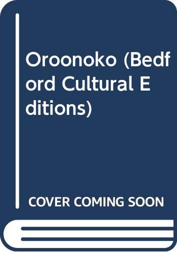 Stock image for Oroonoko (Bedford Cultural Editions) for sale by WorldofBooks