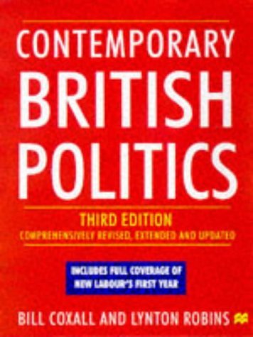Imagen de archivo de Contemporary British Politics a la venta por AwesomeBooks