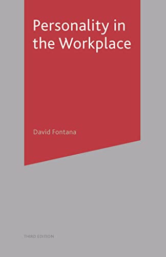 Personality in the Workplace (9780333735466) by Fontana, David