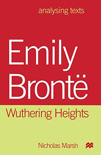 9780333737316: Emily Bront: Wuthering Heights: 18 (Analysing Texts)