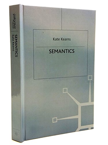 Imagen de archivo de Semantics (Palgrave Modern Linguistics) a la venta por AwesomeBooks