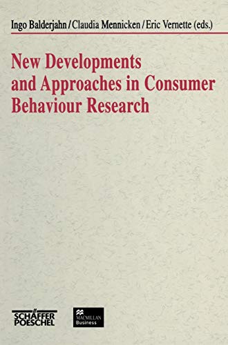 Stock image for New Developments and Approaches in Consumer Behaviour Research for sale by Bookmonger.Ltd