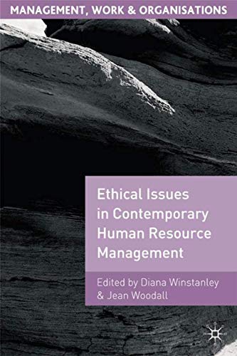 Imagen de archivo de Ethical Issues in Contemporary Human Resource Management (Management, Work and Organisations) a la venta por AwesomeBooks