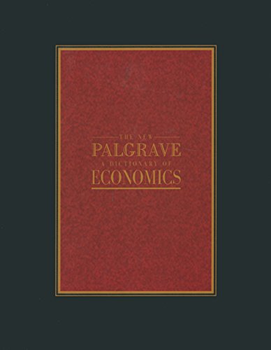 9780333740408: The New Palgrave Dictionary of Economics