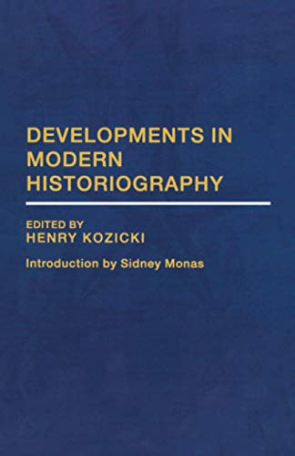 9780333748268: Developments in Modern Historiography