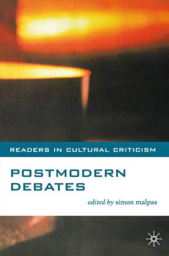 Imagen de archivo de Postmodern Debates a la venta por Novel Finds