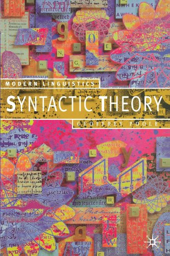Beispielbild fr Syntactic Theory (Modern Linguistics Series) zum Verkauf von Wonder Book