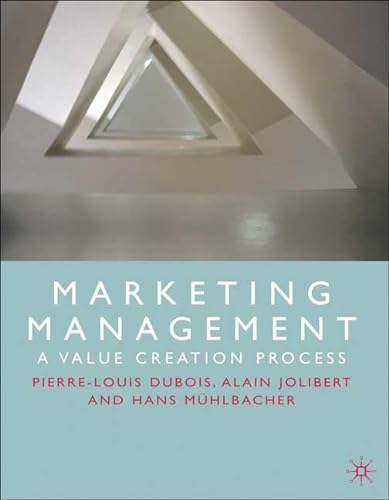 Stock image for Marketing Management: A Value Creation Process for sale by Bestsellersuk