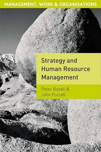 9780333778203: Strategy and Human Resource Management (Management, work & organizations)