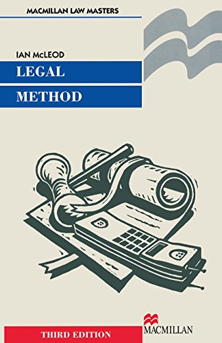 9780333790502: Legal Method