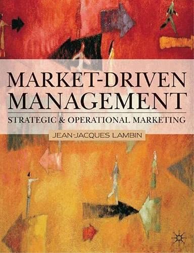 Imagen de archivo de Market-Driven Management : An Introduction to Marketing a la venta por Better World Books Ltd