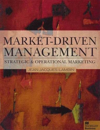 Imagen de archivo de Market-driven Management: Strategic and Operational Marketing (Macmillan business) a la venta por WorldofBooks