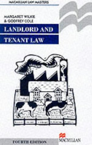 Beispielbild fr Landlord and Tenant Law (Palgrave Law Masters) zum Verkauf von Goldstone Books