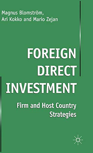 9780333801208: Foreign Direct Investment: Firm and Host Country Strategies