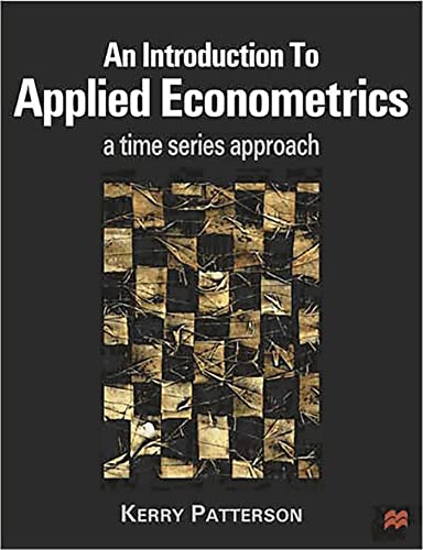 9780333802458: An Introduction to Applied Econometrics: A Time Series Approach