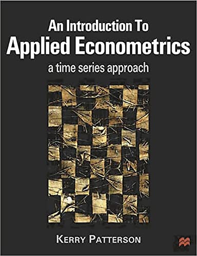 9780333802458: Introduction to Applied Econometrics: A Time Series Approach