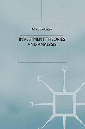 9780333915691: Investment: Theories and Analysis