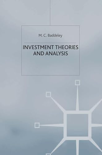 Beispielbild fr Investment : Theories and Analyses zum Verkauf von Better World Books Ltd