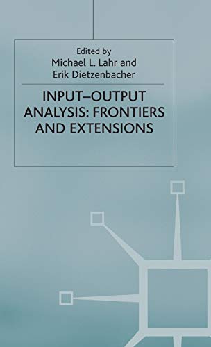 Stock image for Input- Output Analysis : Frontiers and Extensions for sale by Better World Books