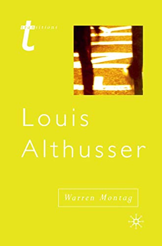 Beispielbild fr Louis Althusser (Transitions, 62) zum Verkauf von Powell's Bookstores Chicago, ABAA