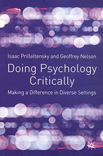 9780333922842: Doing Psychology Critically: Making a Difference in Diverse Settings