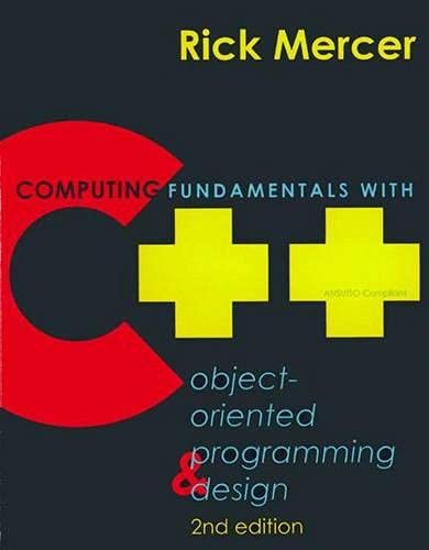 9780333928967: Computing Fundamentals with C++: Object-oriented Programming and Design