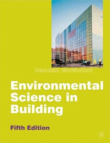 Stock image for Environmental Science in Building for sale by Better World Books