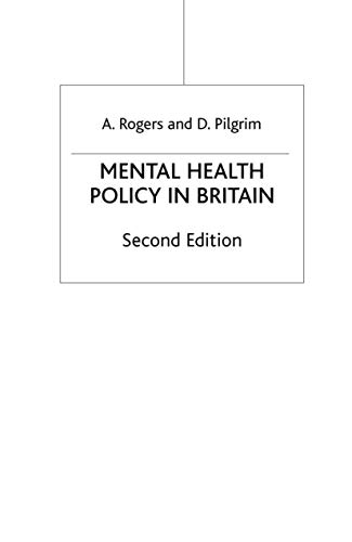 Beispielbild fr Mental Health Policy in Britain zum Verkauf von Better World Books