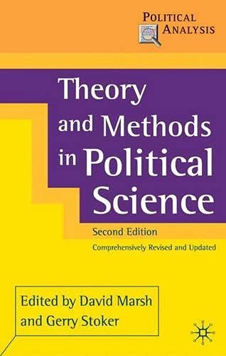 Beispielbild fr Theory and Methods in Political Science (Political Analysis) zum Verkauf von WorldofBooks