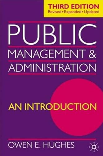 Stock image for Public Management and Administration: An Introduction for sale by Midtown Scholar Bookstore