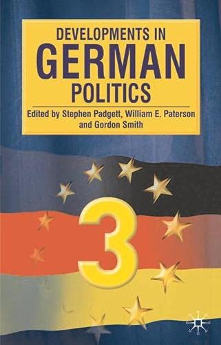 9780333962022: Developments in German Politics 3