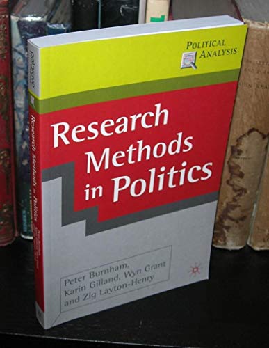9780333962541: Research Methods in Politics