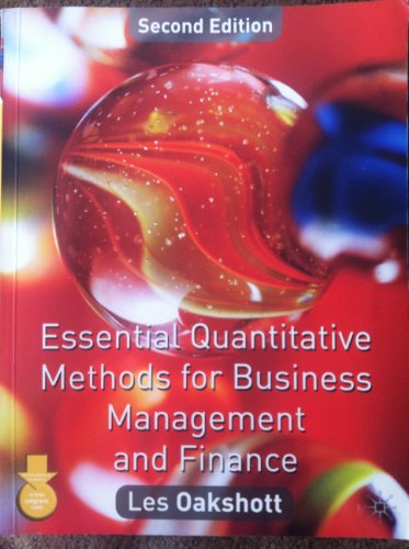 Stock image for Essential Quantitative Methods for Business, Management and Finance for sale by AwesomeBooks
