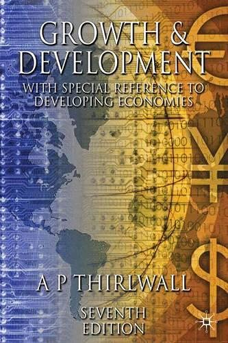 9780333980880: Growth and Development: With Special Reference to Developing Economies