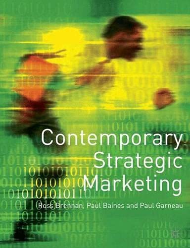 Contemporary Strategic Marketing (9780333981191) by Brennan R