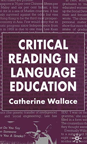 Critical Reading in Language Education (9780333985793) by Wallace, C.