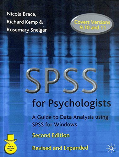 Spss for Psychologists (9780333986332) by Nicola Brace