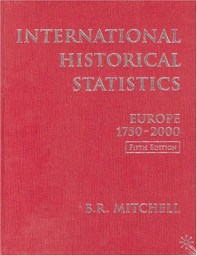 Stock image for International Historical Statistics : Europe, 1754-2000 for sale by Better World Books: West