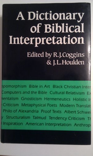 9780334002949: A Dictionary of Biblical Interpretation