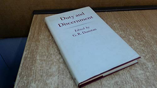 Stock image for Duty and Discernment for sale by Better World Books Ltd