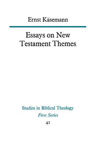 Imagen de archivo de Essays on New Testament Themes [Studies in Biblical Theology, First Series, 41] a la venta por Windows Booksellers
